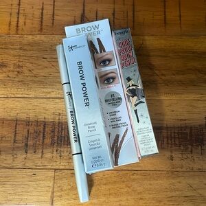 It cosmetics and Benefit brown Brow pencils